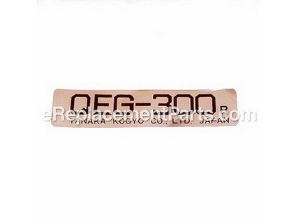 10022627-1-M-Tanaka-90430800230-Name Plate Qeg-300