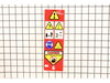 Label-warning – Part Number: 910609