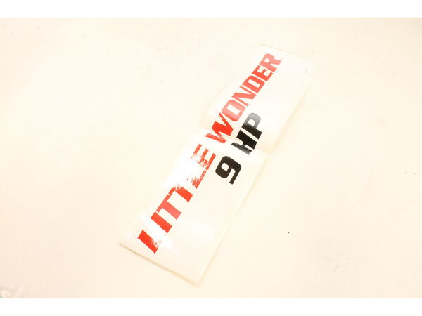 10023383-1-M-Little Wonder-910613-Little Wonder Housing Label-9 Hp