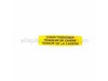 Chain Tensioner Label – Part Number: 940299891
