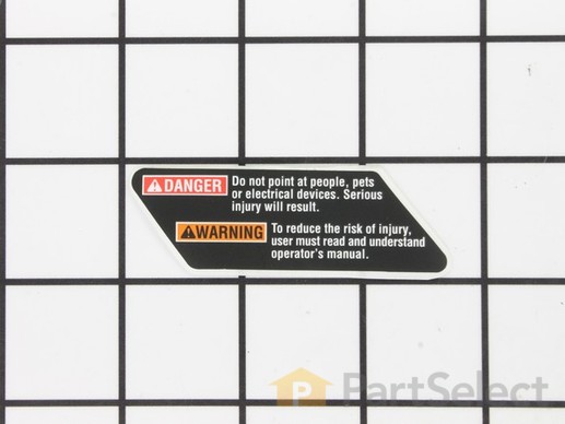10032406-1-M-Homelite-940324016-Trigger Guard Warning Label (English)