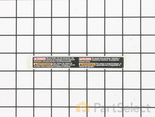 10032407-1-M-Homelite-940324017-Trigger Guard Warning Label (French/Spanish)