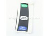 Choke Label – Part Number: 940647010
