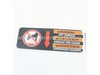 Label (Hot Muffler) – Part Number: 940680027
