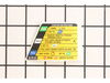 Starting Label – Part Number: 940686114