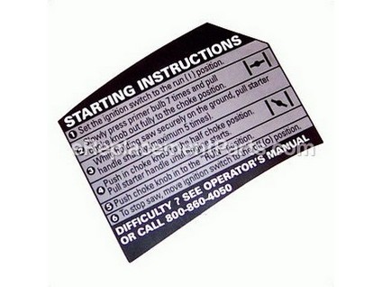 10033004-1-M-Ryobi-940734001-Starting Instruction Decal