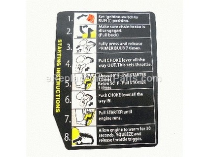 10033028-1-M-Ryobi-940734085-Starting Instruction Label