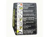 Starting Instruction Label – Part Number: 940734085