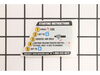 Starting Label – Part Number: 940734134