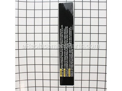 10033225-1-M-Homelite-940899001-No Oil To Gas Label