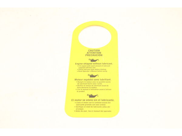 10033265-1-M-Homelite-940971040-Oil Hangtag