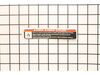 Ul Warning Label – Part Number: 940974007