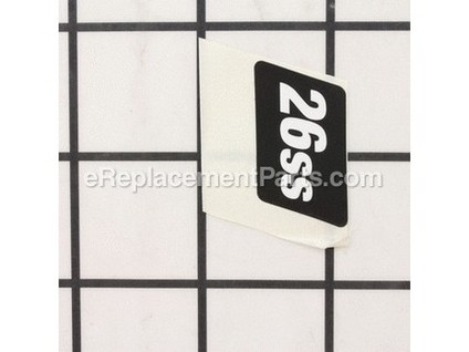 10033302-1-M-Homelite-940991039-Model Label 26Ss