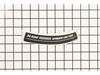 No Bump Label – Part Number: 941648002