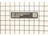 Inquiries Label – Part Number: 941707001