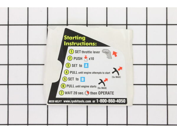 10033550-1-M-Ryobi-941739001-Start Instructions Label