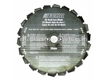 10038642-1-M-Echo-99944200130C-8" Clearing Saw Blade (20mm Arbor, 22 teeth)