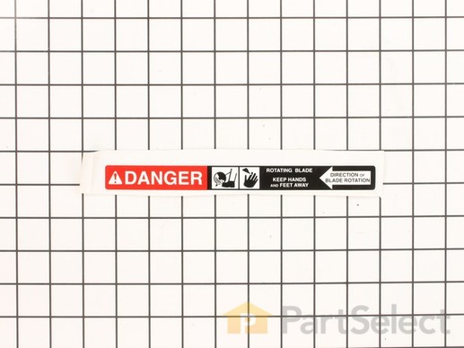 10040081-1-M-Powermate-A100993-Label, Blade Danger