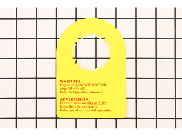 10040141-1-M-Southland-A101075-Fuel Tank - Oil Hang Tag