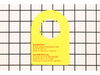 Fuel Tank - Oil Hang Tag – Part Number: A101075