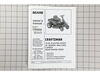 Owners Manual – Part Number: F-000615J