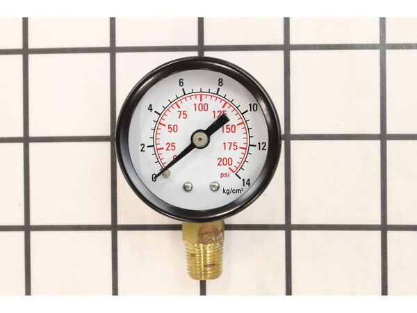 10046168-1-M-Campbell Hausfeld-GA032001AV-Pressure Gauge 1/4 In.NPT 0-200Psi Left Side Mount