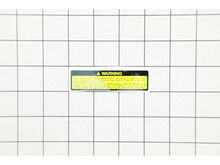 Label- Warning – Part Number: X505002041