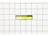 Label- Warning – Part Number: X505002041
