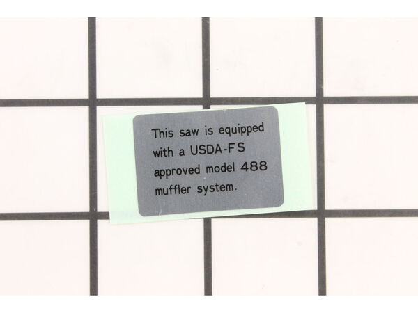 10054347-1-M-Shindaiwa-X505003850-Caution Plate L