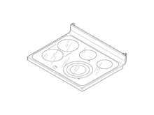 RANGETOP GLASS Assembly – Part Number: WB62X22200