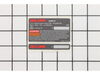 Nameplate – Part Number: 1619X02059