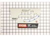 Front Panel Label – Part Number: 089037007904