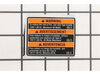 Lamp Label – Part Number: 089055007906