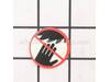 No Hands Label – Part Number: 089100113905