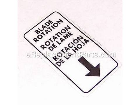10078283-1-M-Ryobi-089110110900-Blade Rotation Label