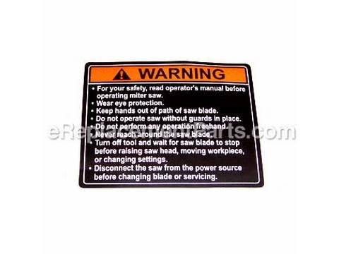 10082097-1-M-Ryobi-580316000-Label Warning