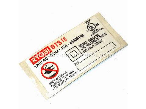 10082469-1-M-Ryobi-608303000-Label Motor