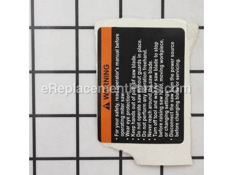 10084956-1-M-Ryobi-867217002-Warning Label - Motor Housing