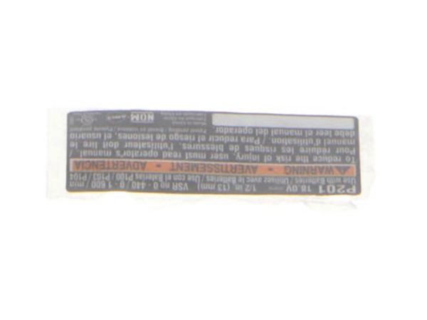 10085507-1-M-Ryobi-940045063-Label Data P201