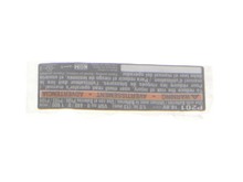 Label Data P201 – Part Number: 940045063