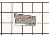 Data Label Hjp001 – Part Number: 940045193