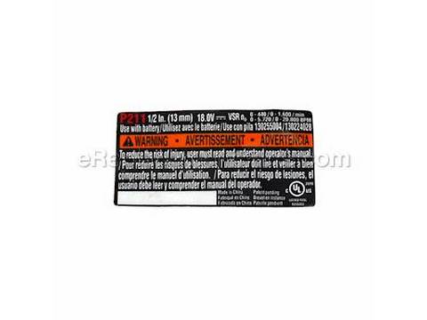 10085527-1-M-Ryobi-940057069-Label Data