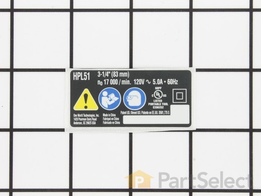 10085531-1-M-Ryobi-940078032-Data Plate