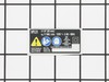 Data Plate – Part Number: 940078032