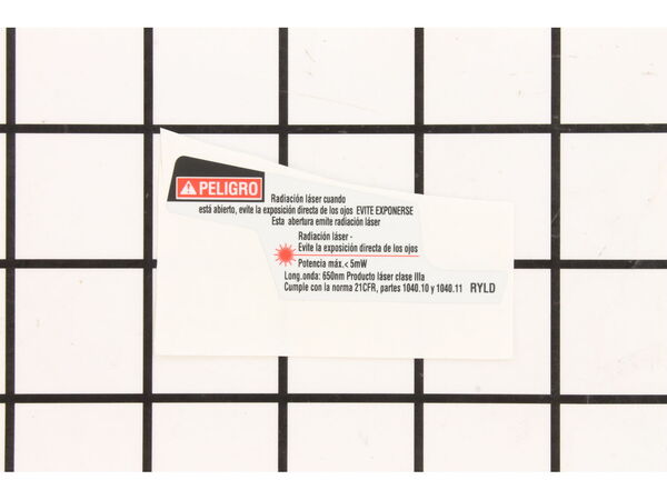 10085604-1-M-Ryobi-940230135-Label Laser Warning Spanish