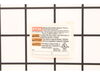 Rating Label – Part Number: 9418652