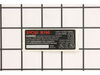 Data Plate R160 – Part Number: 973677001