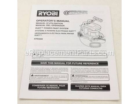 10086609-1-M-Ryobi-987000610-Manual Operators Fpr300