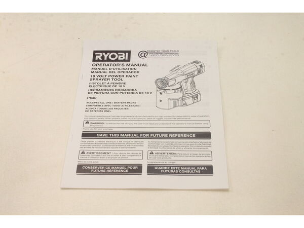 10086611-1-M-Ryobi-987000623-Manual Operators P630