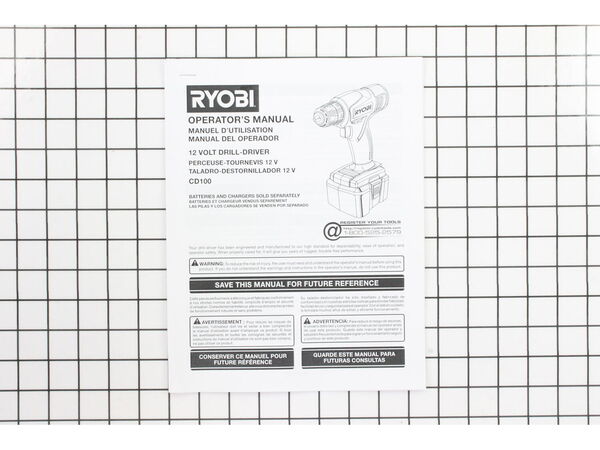 10086613-1-M-Ryobi-987000697-Manual Operators Cd100